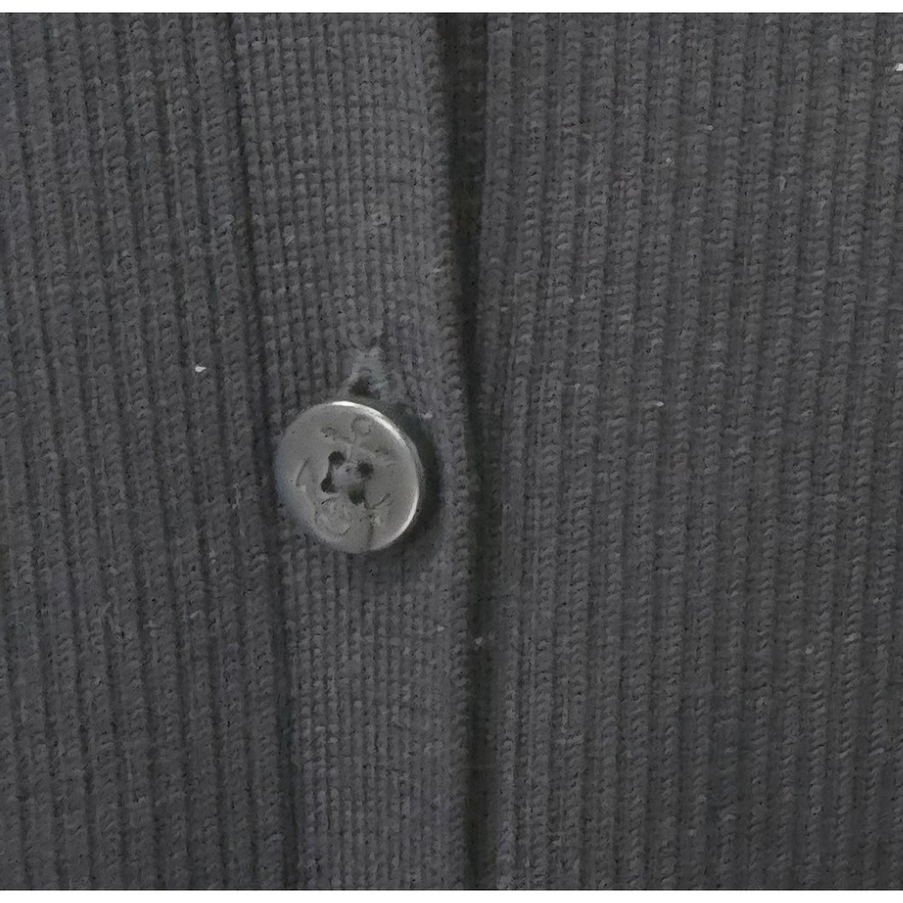 Lauren Ralph Lauren Cardigan Dress S Womens Navy Blue Silk Blend Ribbed V-Neck - Picture 3 of 7